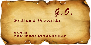 Gotthard Oszvalda névjegykártya